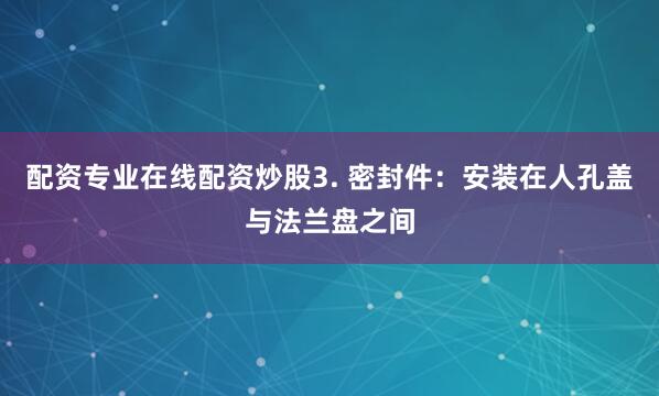 配资专业在线配资炒股3. 密封件：安装在人孔盖与法兰盘之间