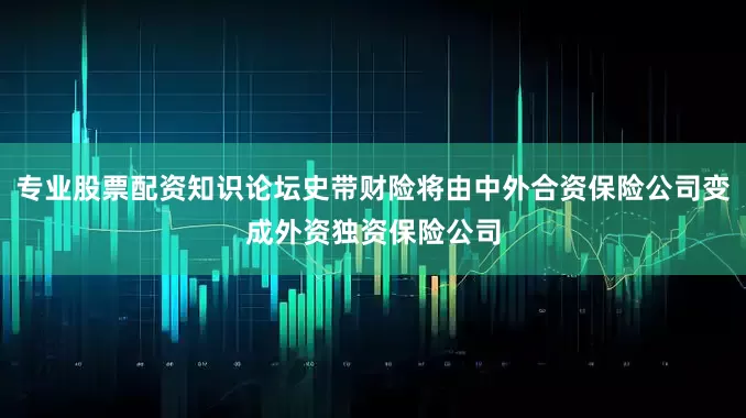 专业股票配资知识论坛史带财险将由中外合资保险公司变成外资独资保险公司
